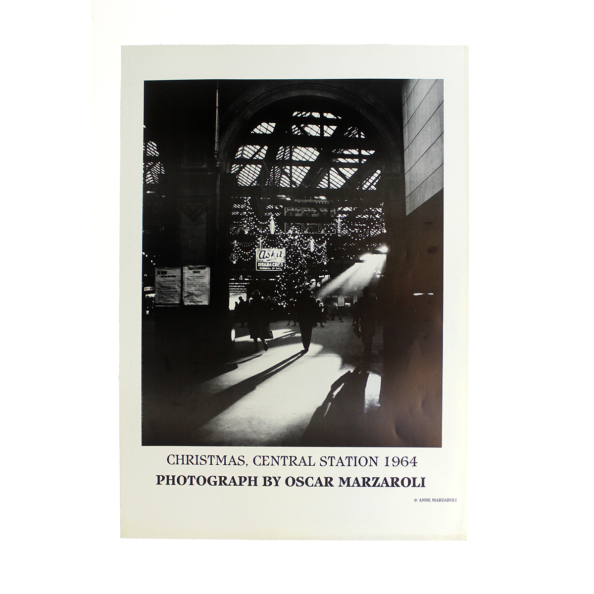 Image of Christmas, Central Station (Poster) by Oscar Marzaroli