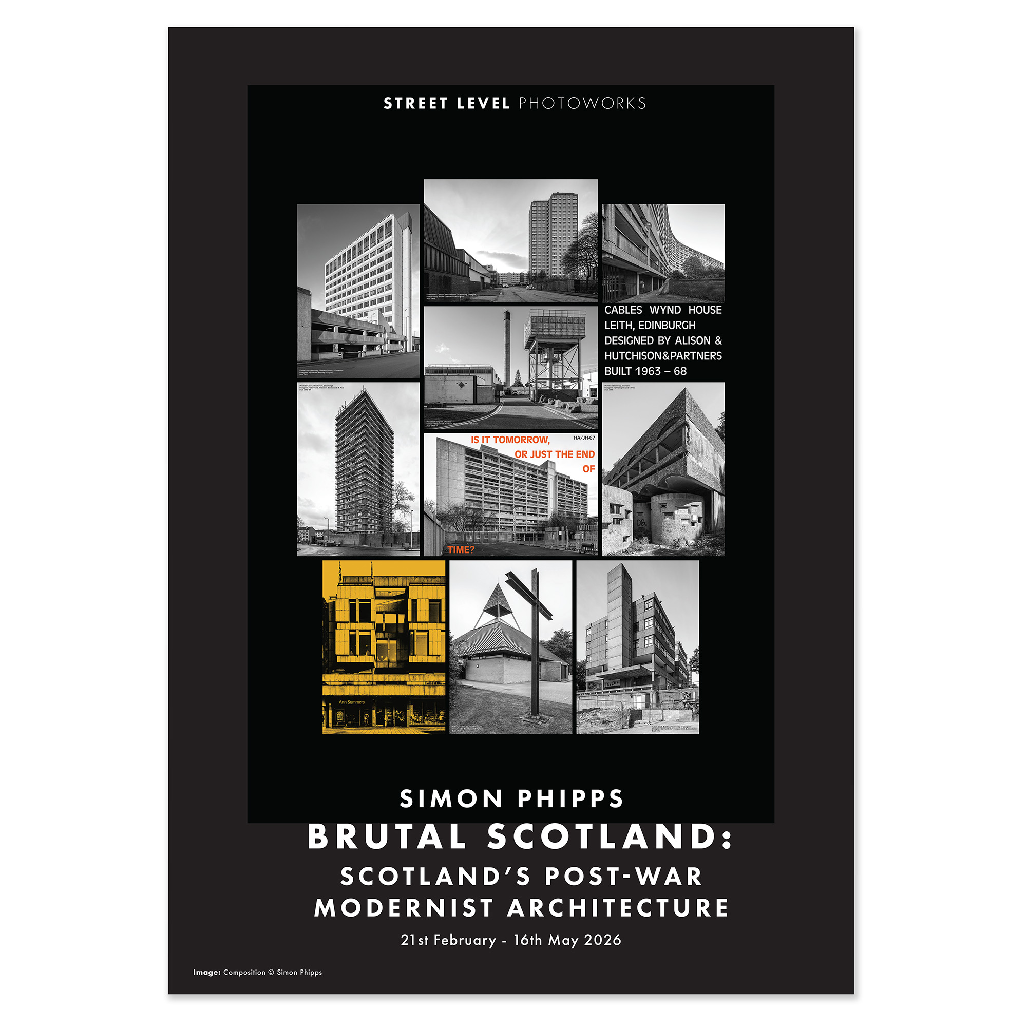 Image of Brutal Scotland Composition Poster by Simon Phipps