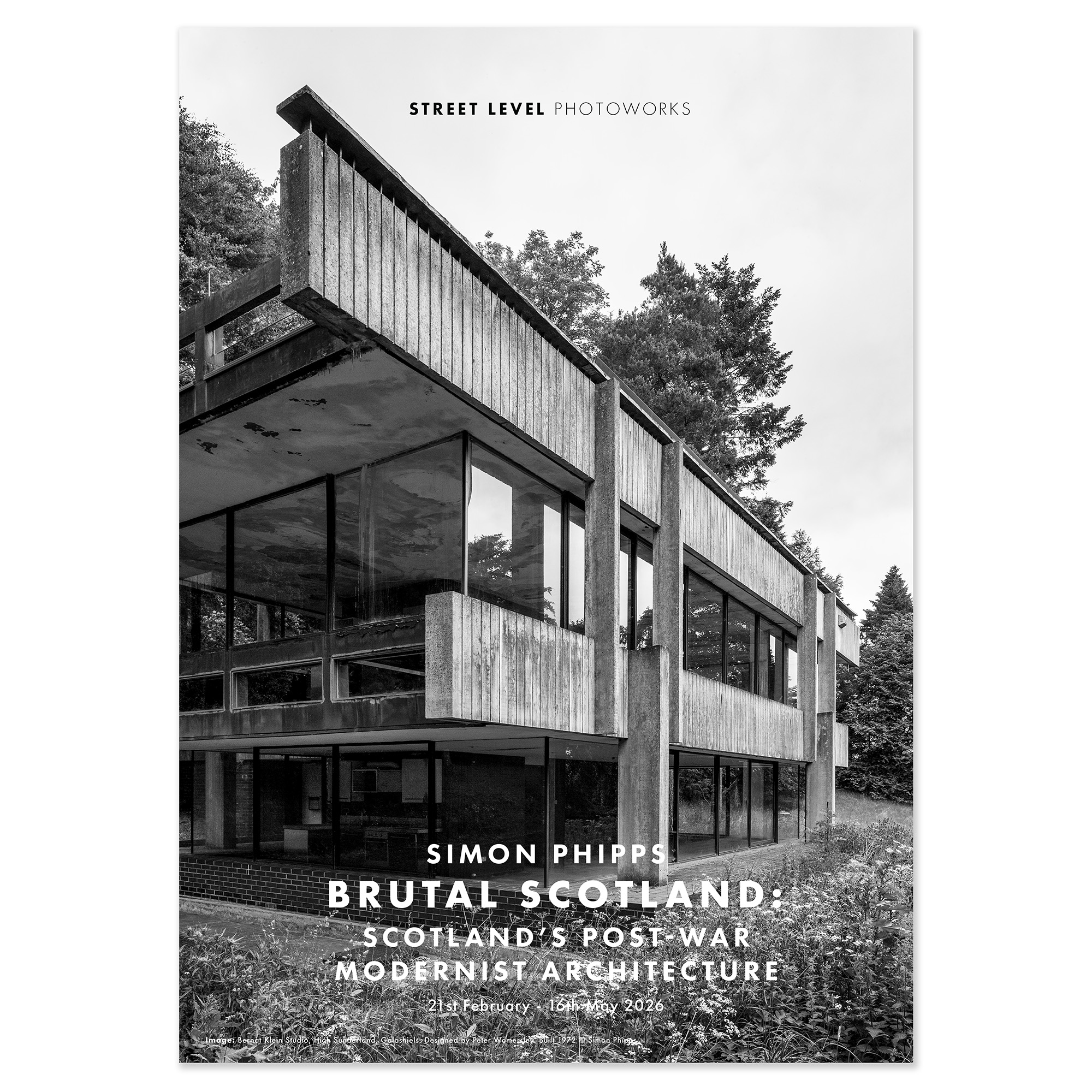 Image of Brutal Scotland Bernat Klein Studio Poster by Simon Phipps