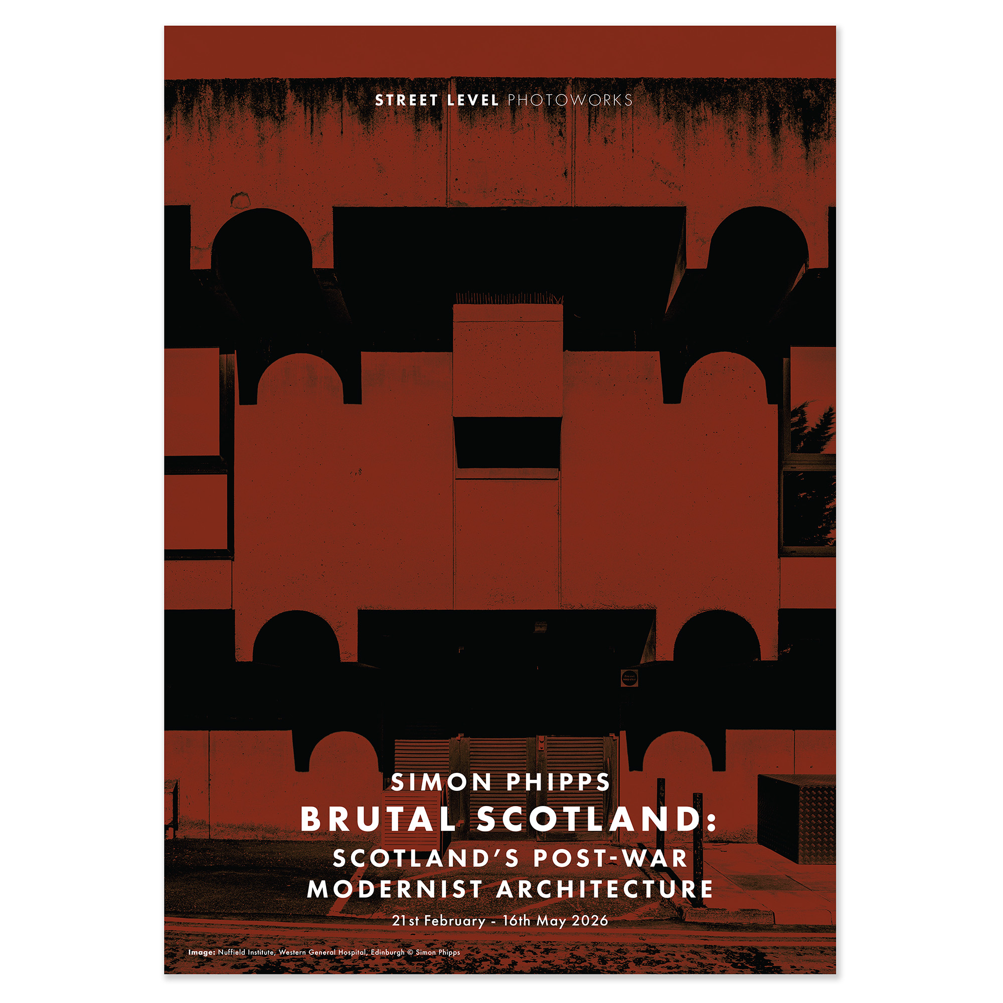 Image of Brutal Scotland Nuffield Institute Poster by Simon Phipps