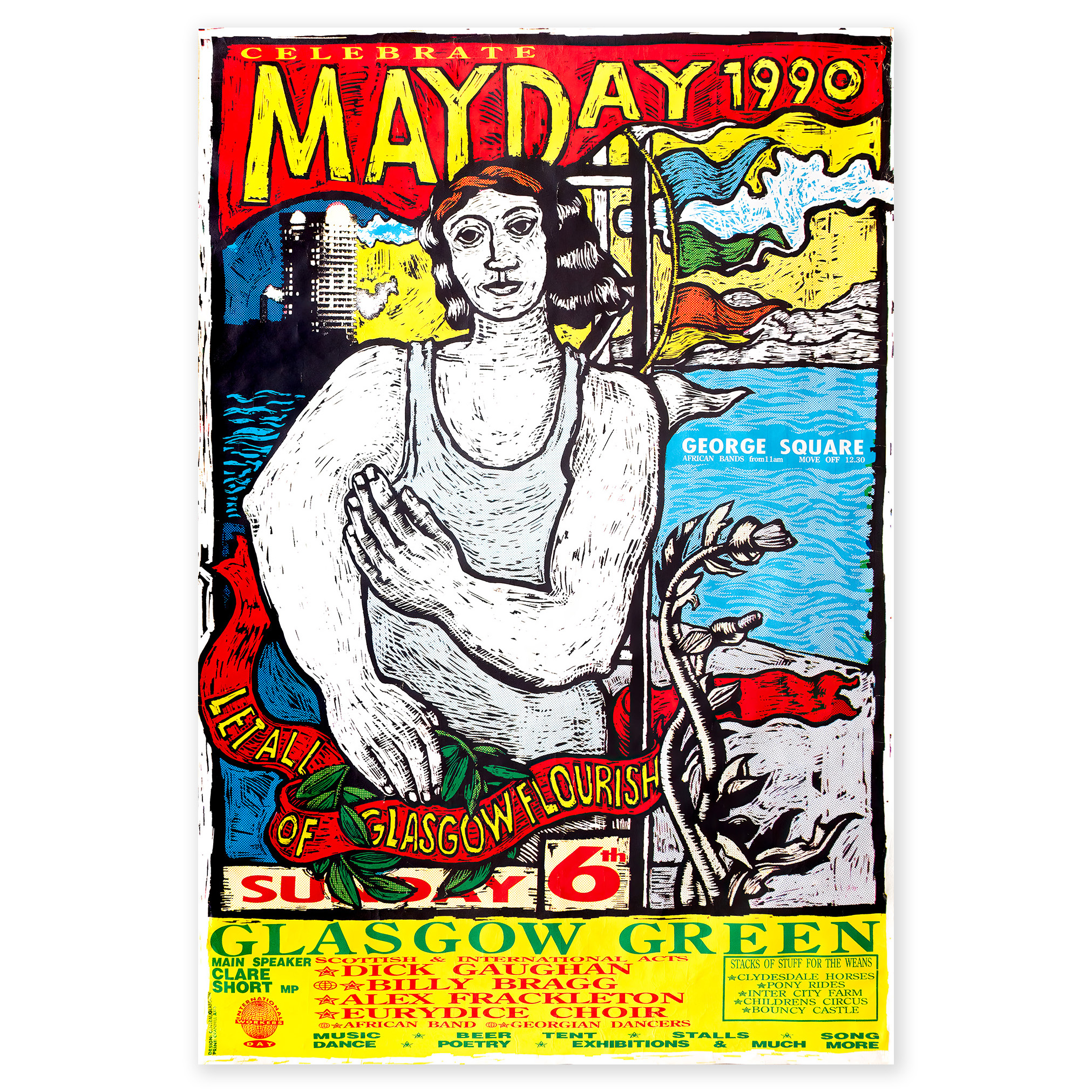 Image of Mayday Poster by Central Designs, Alistair McCallum and Jane Carroll
