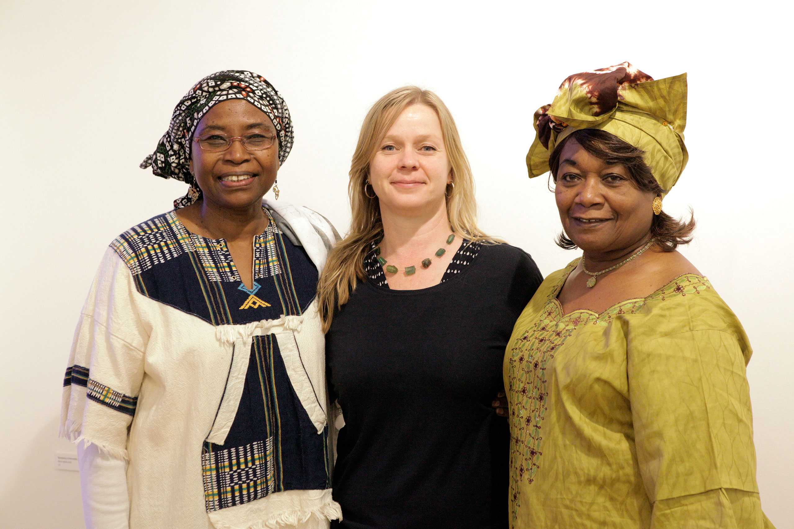 From left: Mukami McCrum, Iseult Timmermans and Harriette Campbell.